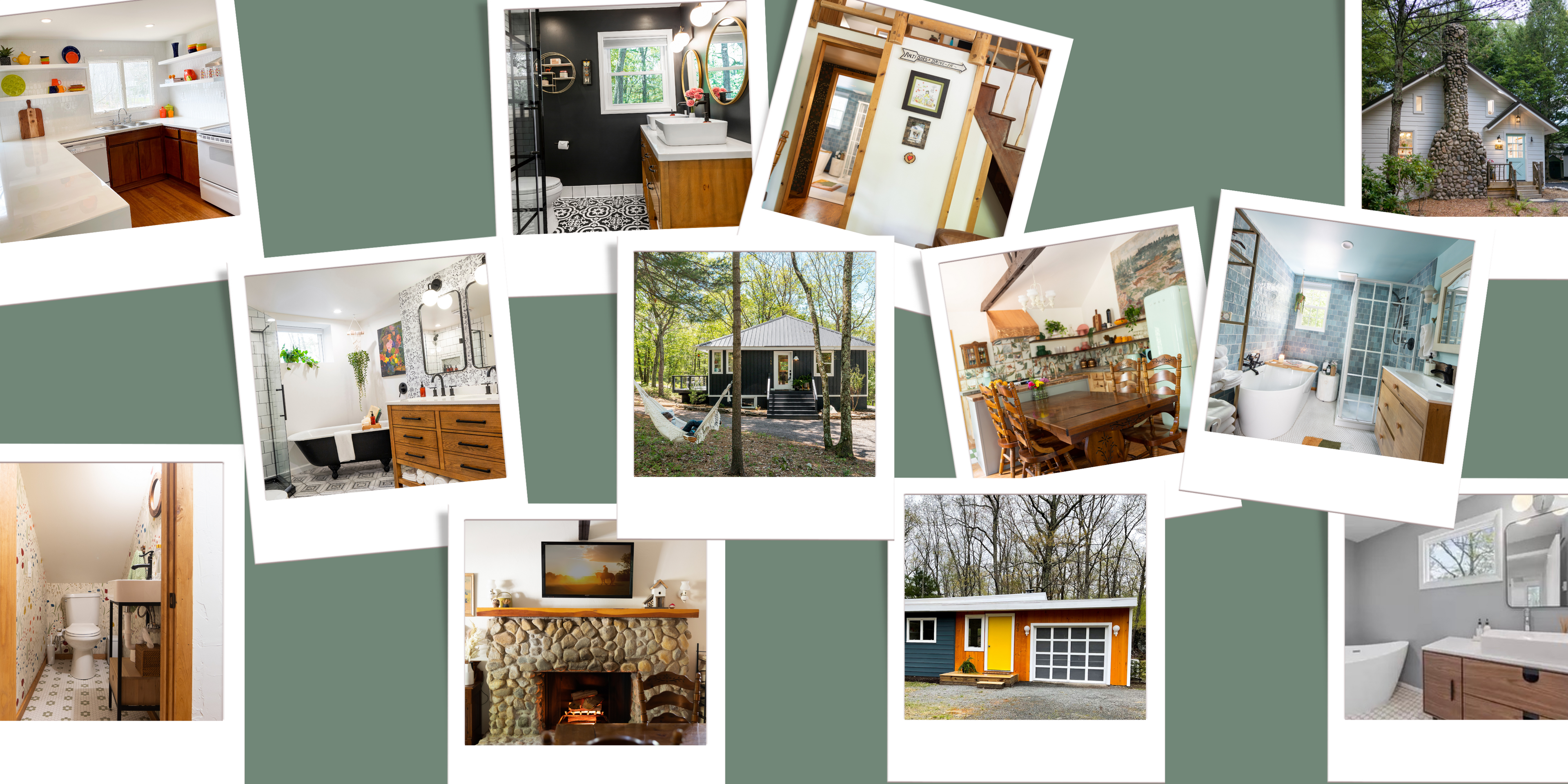 Cabin Renovations, Bathroom Makeover, Stone Fireplace, MidCentury Home, Kitchen Renovation, Cabin Life, Pocono Living